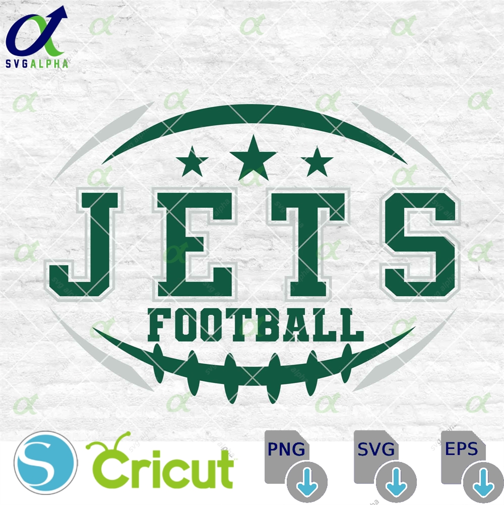 Jets Football Svg Football Svg Sports Svg Football Shirt Sublimation Designs Png Dxf Jpg Eps